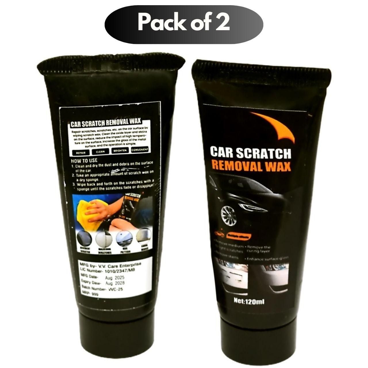 Car Scratch Removal Wax Pack of 2