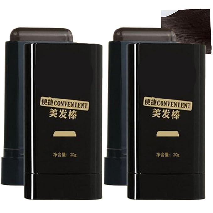 Hair Colour Comb Stick, Waterproof and Sweat-Proof Grey Hair Coverage for Men & Women, Easy Application, 20g, Black (Black, 20 g (Pack of 1)