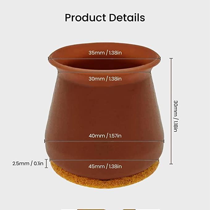 Leg Caps for Furniture- Easy movement & No more floor scratches.
Only 14 Left