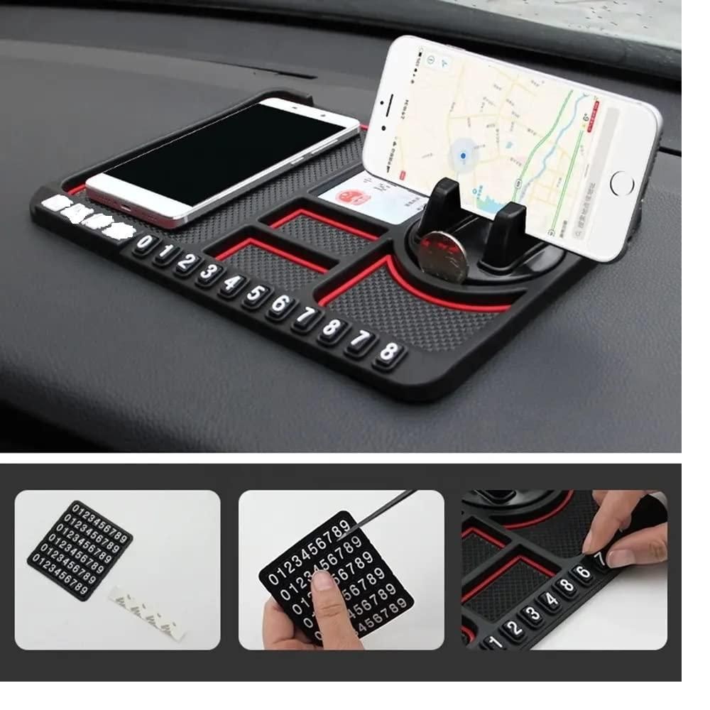 HSR Car Accessories Multifunction Phone GPS Holder Anti-Slip Silicone Pad and Car Mobile Holders for Car Dashboard(⭐⭐ ⭐⭐ ⭐ 4.78*/5*)