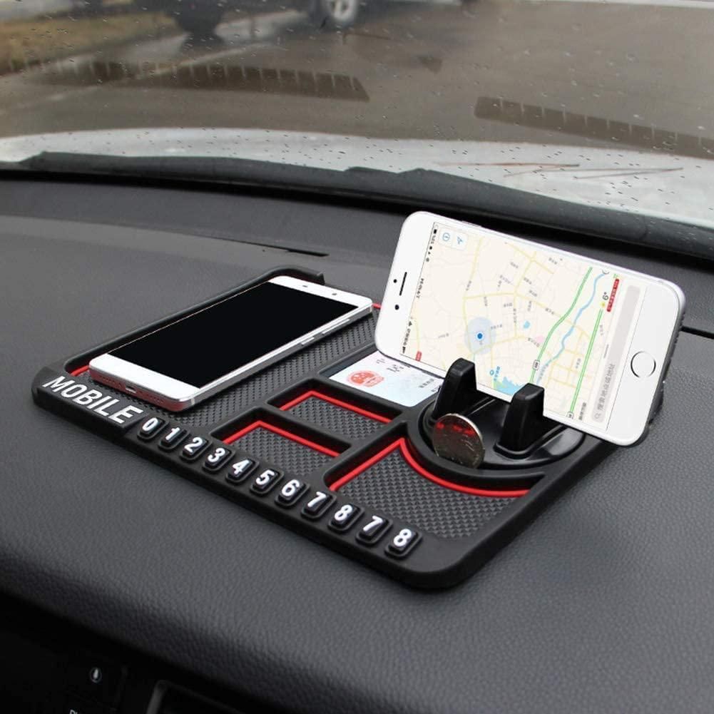HSR Car Accessories Multifunction Phone GPS Holder Anti-Slip Silicone Pad and Car Mobile Holders for Car Dashboard(⭐⭐ ⭐⭐ ⭐ 4.78*/5*)
