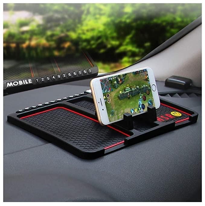 HSR Car Accessories Multifunction Phone GPS Holder Anti-Slip Silicone Pad and Car Mobile Holders for Car Dashboard(⭐⭐ ⭐⭐ ⭐ 4.78*/5*)