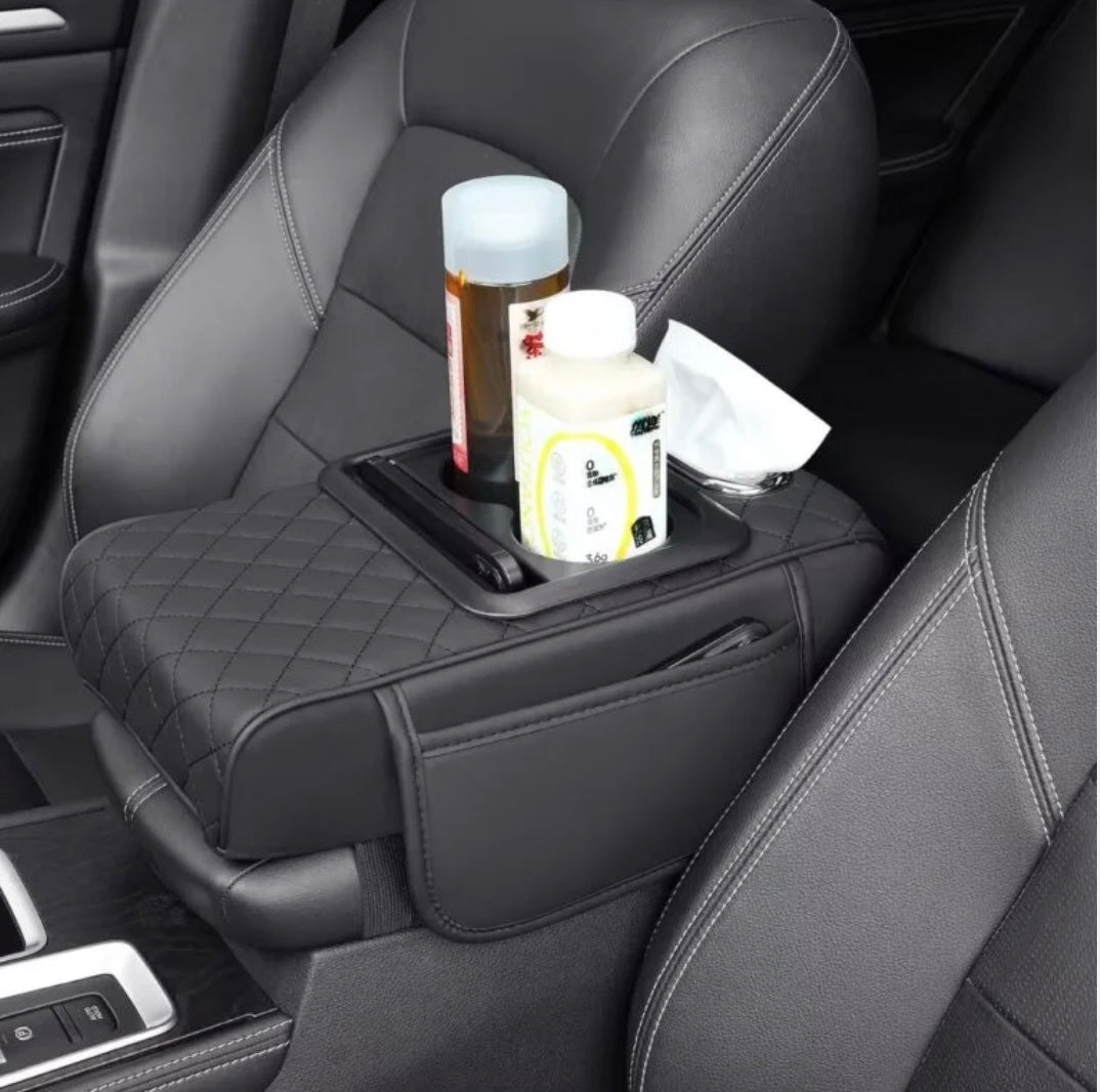 No More Spills! 2-in-1 Car Armrest Cushion with Cup Holder | 50% OFF Today + COD