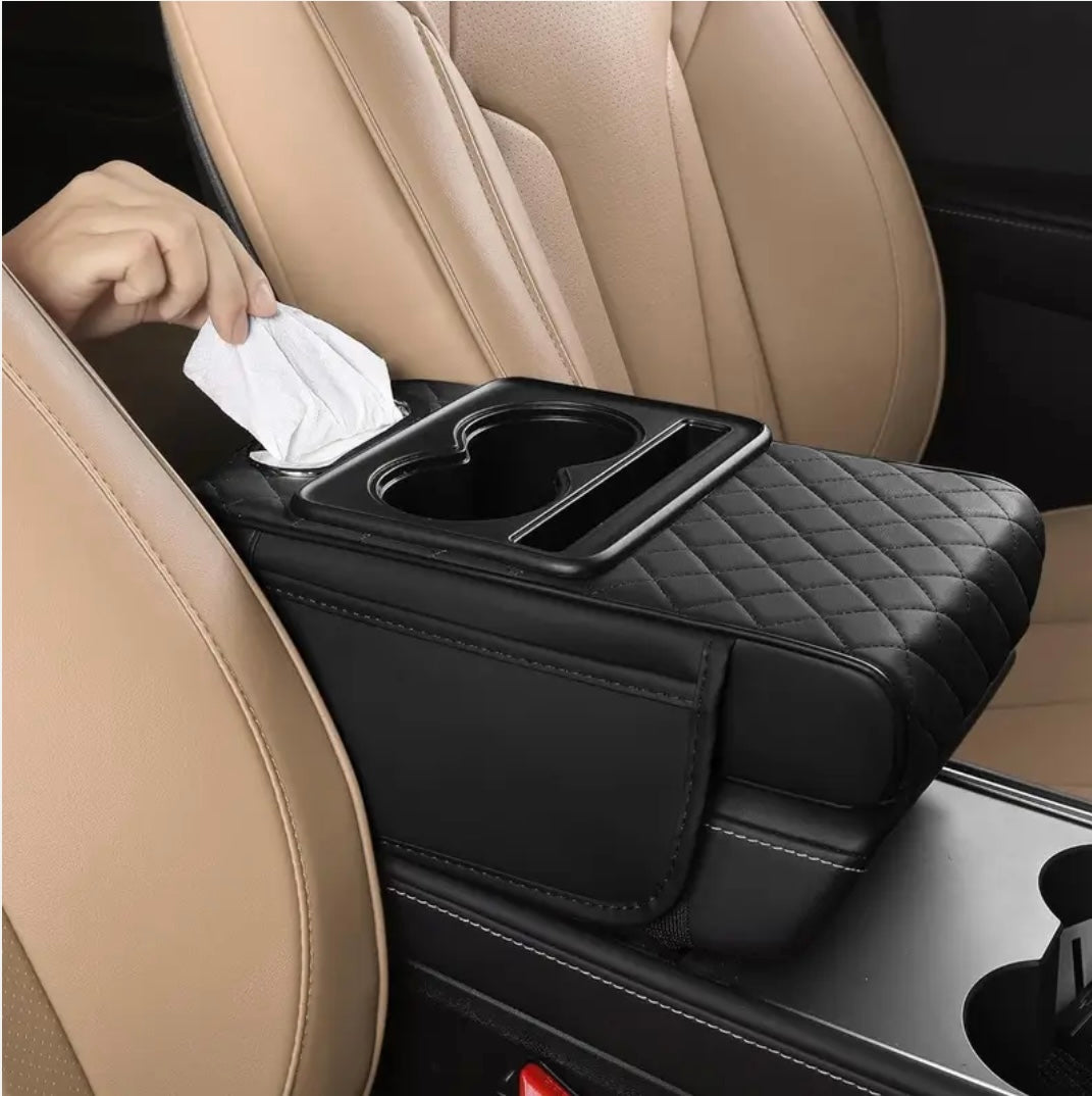 No More Spills! 2-in-1 Car Armrest Cushion with Cup Holder | 50% OFF Today + COD