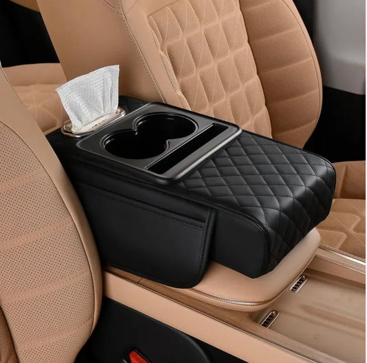 No More Spills! 2-in-1 Car Armrest Cushion with Cup Holder | 50% OFF Today + COD