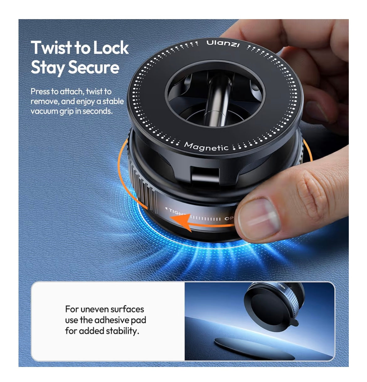 Ultra Strong Magnetic Car Phone Holder with Built-in Ring Light | 60% OFF – | Free Shipping + COD Available
