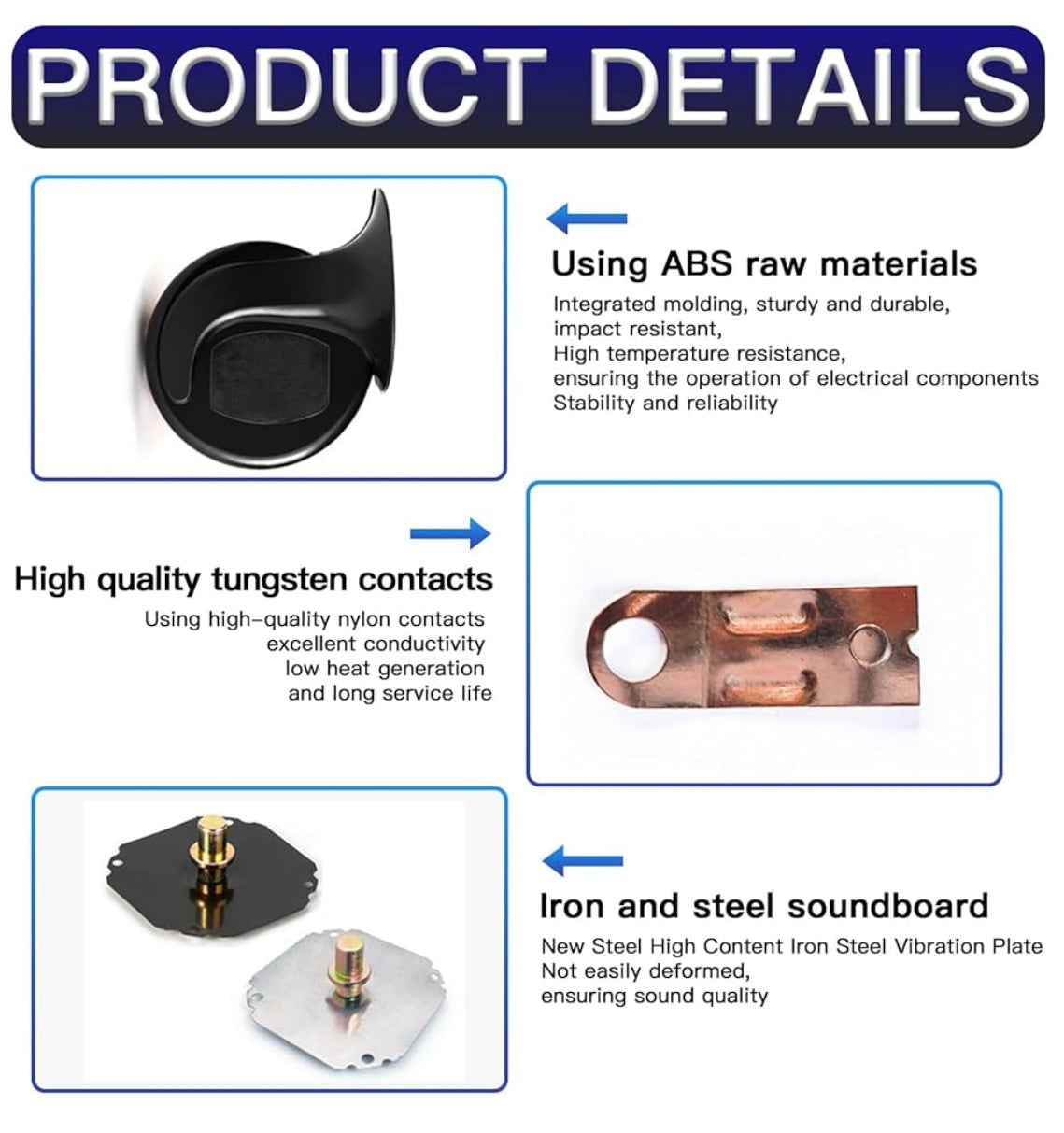 Buy 1 Get 1 FREE | Pack-2 Super Loud Train Horn, Waterproof Dual Snail Horn Kit for Car, Bike, Truck (12V)