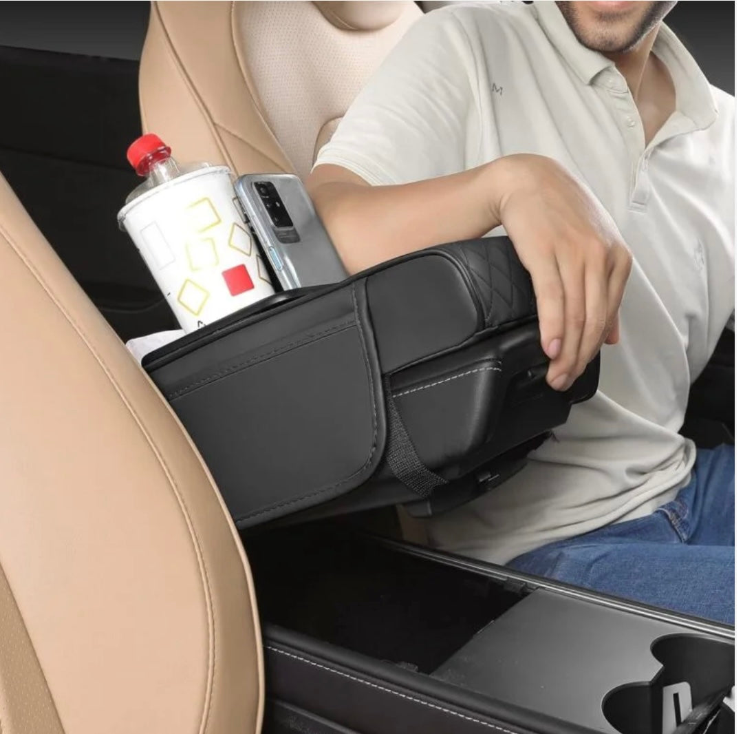 No More Spills! 2-in-1 Car Armrest Cushion with Cup Holder | 50% OFF Today + COD