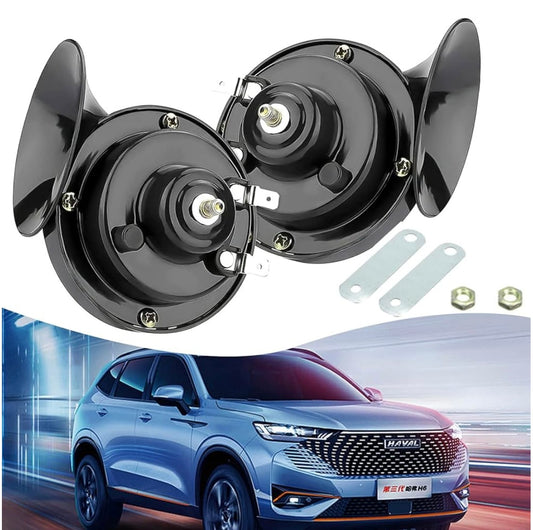 Buy 1 Get 1 FREE | Pack-2 Super Loud Train Horn, Waterproof Dual Snail Horn Kit for Car, Bike, Truck (12V)