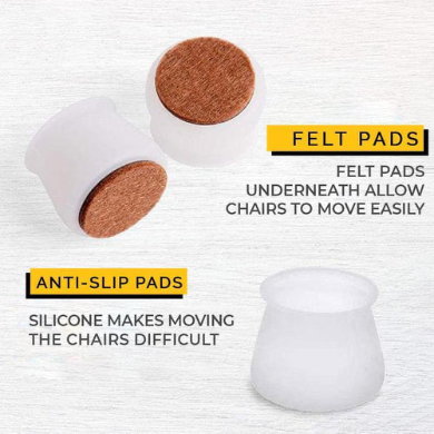 Leg Caps for Furniture- Easy movement & No more floor scratches.
Only 14 Left