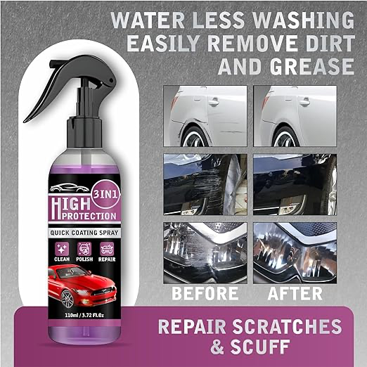 3 IN 1 HIGH PROTECTION CERAMIC COATING SPRAY (BUY 1 GET 1 FREE)                                Hurry Up!! Only 29 Left..
