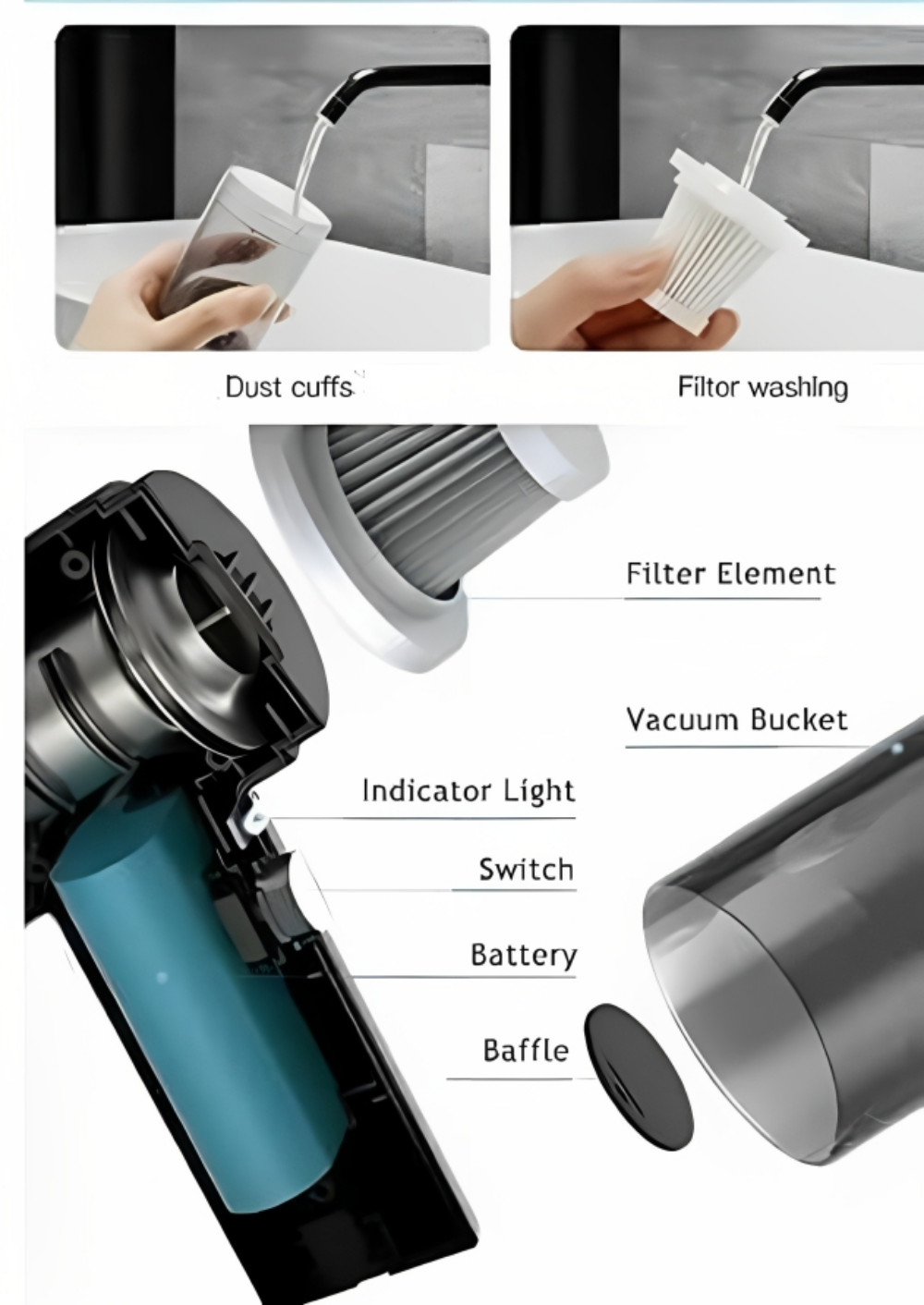 2-in-1 Air Duster + Vacuum Cleaner – Super Suction Power - Perfect for Car, Laptop & Home | Hurry! 60% OFF – Offer Ends Tonight