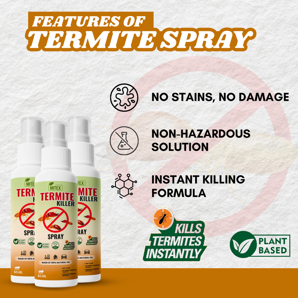 Eco-Friendly Termite Killer Spray – Buy 1 Get 2 Free (Pack of 3) | ⚡ Only Few Packs Left – Grab Yours for Just ₹599