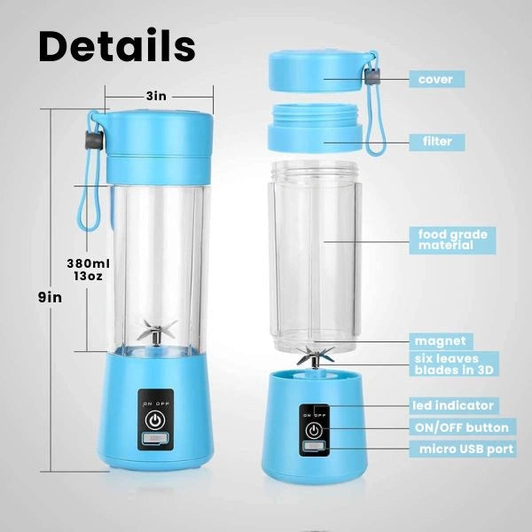 2-in-1 Juicer Bottle | Compact & Sleek | Travel-Friendly | Cash on Delivery | Free Shipping |