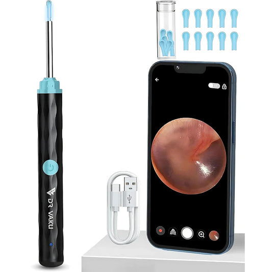 Ear Wax Cleaner with 1296P HD Clear Camera,Ear Cleaning Tool Kit, Wireless EarScope for Adults and Kids, Ear wax Removal Tool with light