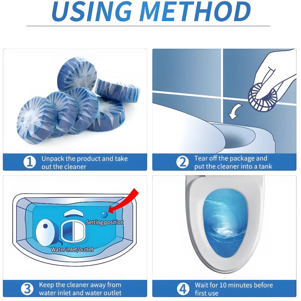 Drop & Flush Toilet Cleaning Tablets – No Scrubbing Needed! ✨ | BUY 1 GET 1 FREE 🎁