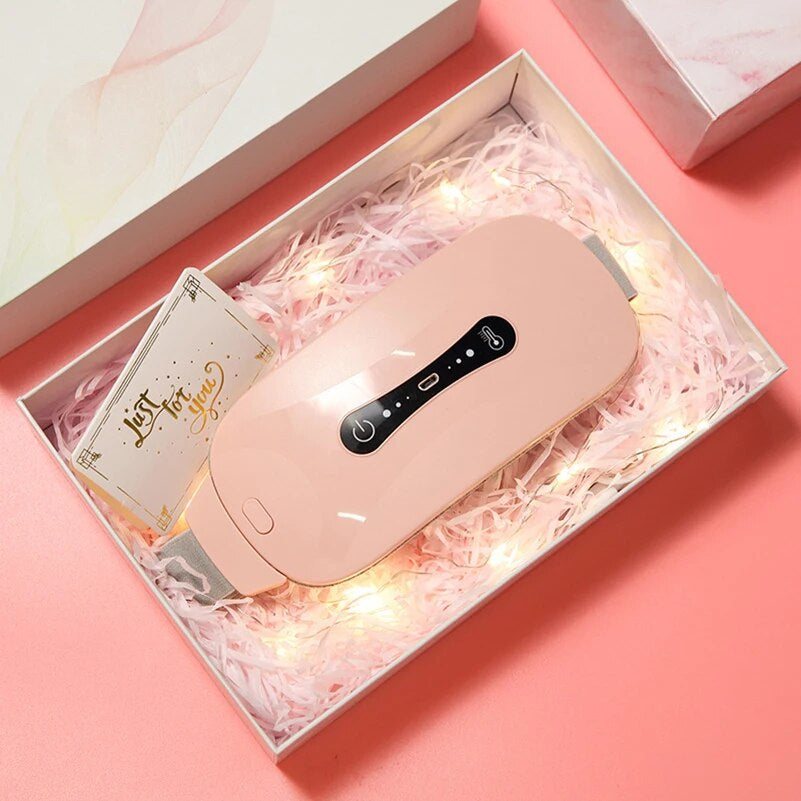Instant Heat Period Pain Relief Device for Women | Portable Heating & Massage Belt