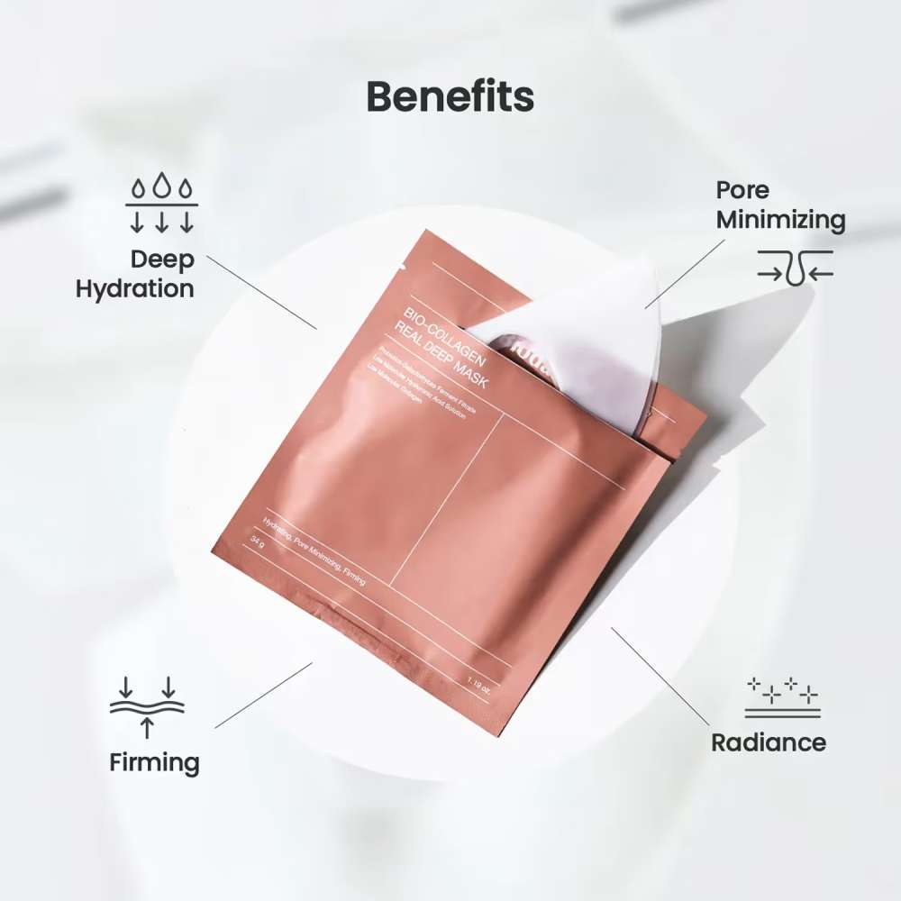 Biodance Korean Glass Skin Collagen Deep Hydration Mask – Pack of 4