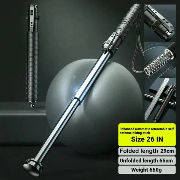 Telescopic Extendable Steel Self Defence Utility Rod (7–29 Inches, 568g)