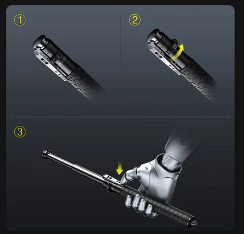 Telescopic Extendable Steel Self Defence Utility Rod (7–29 Inches, 568g)