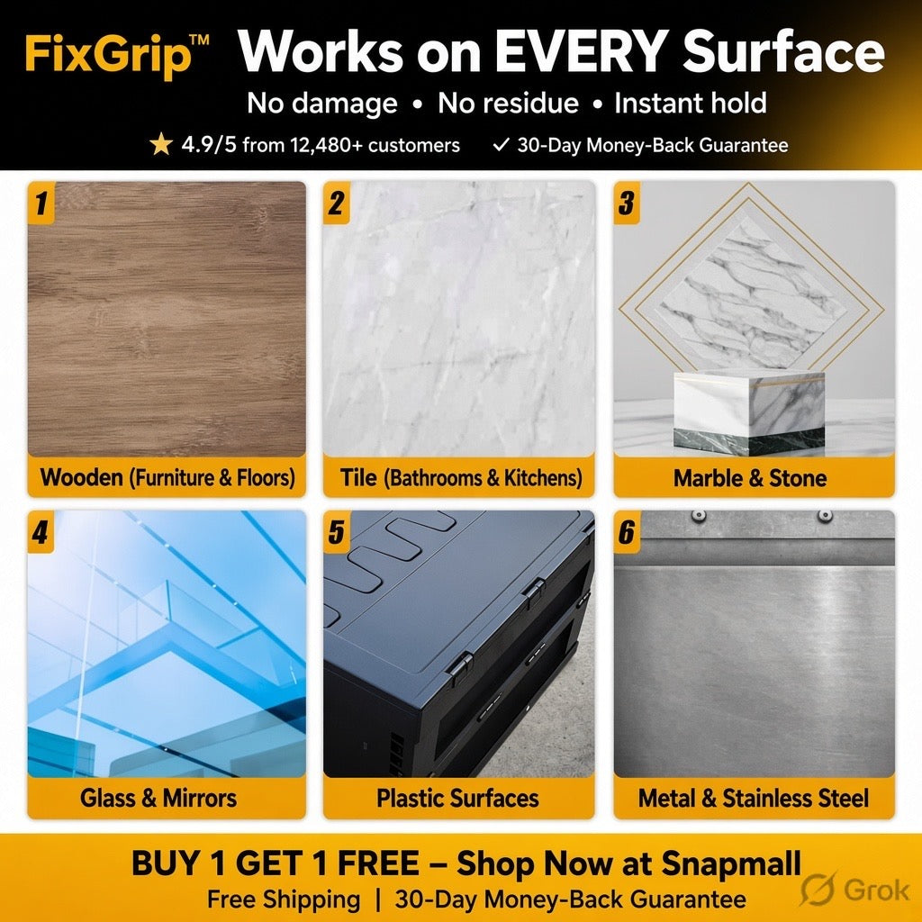FixGrip™ — BUY 1 GET 1 FREE | Ultra Strong Double-Sided Mounting Tape
