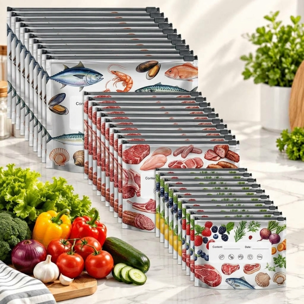 Freshora™ Reusable Foil Zip-Lock Vacuum Food Storage Bags – BUY 10 GET 10 FREE