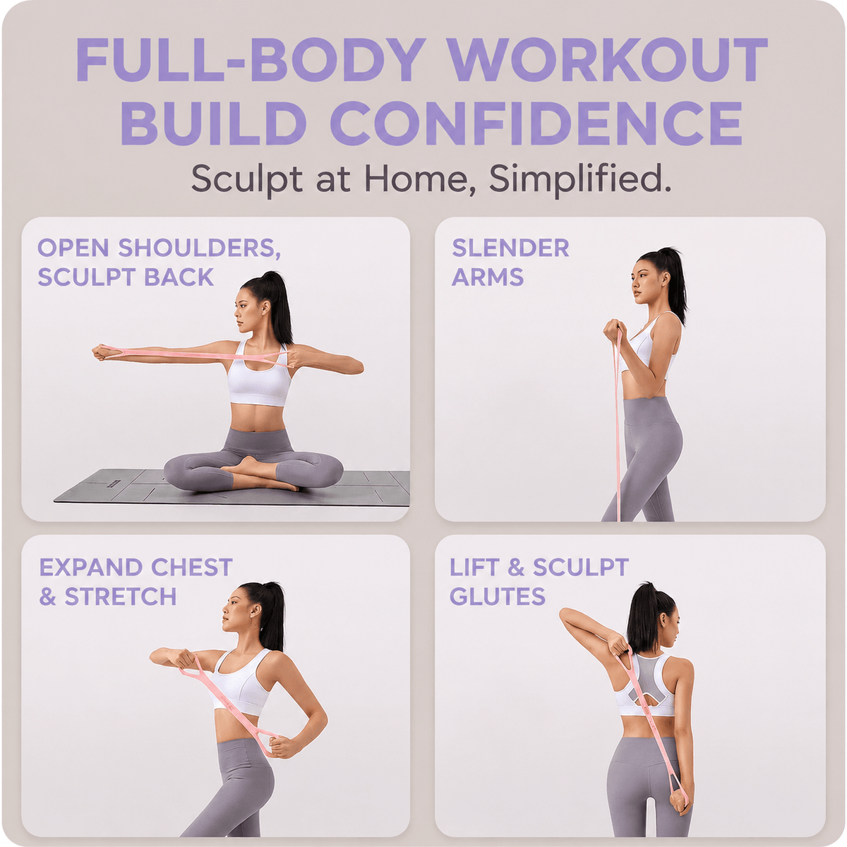 Fitora™ Figure 8 Resistance Band for Yoga & Fitness – 50% OFF | Cash on Delivery Available